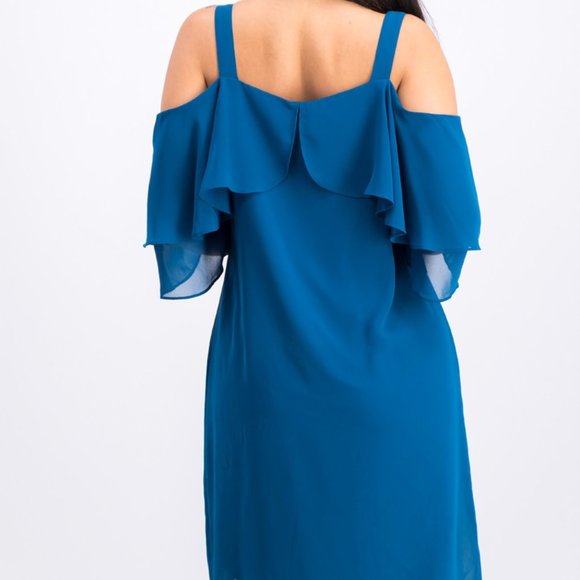 🌻 Thalia Sodi Cold-Shoulder Shift Dress 🌻 - Picture 3 of 3